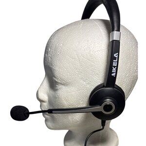 Aikela Wired USB Headset With Adjustable Microphone Noise Canceling
